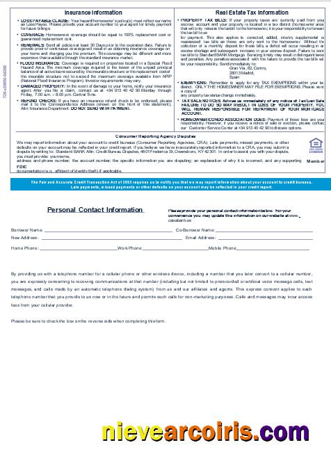 Spain Caixa bank mortgage statement 3